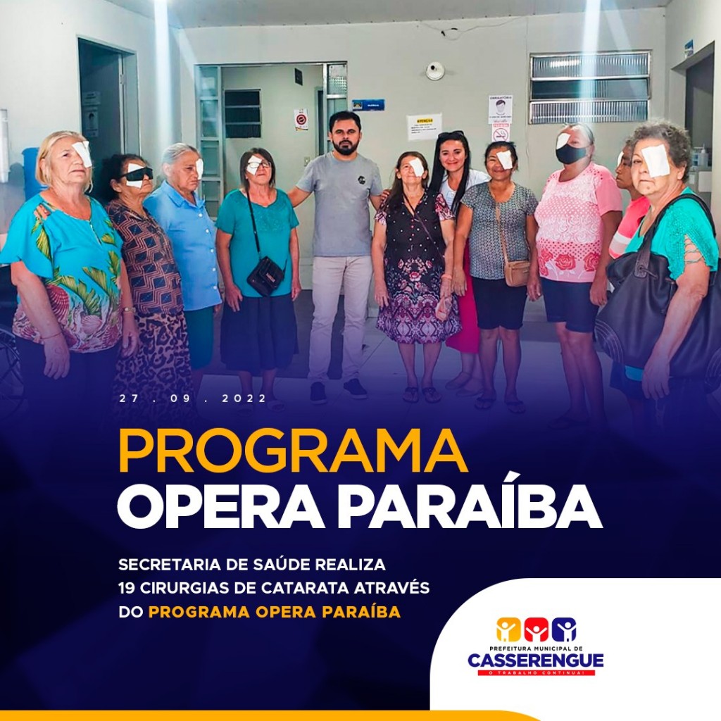 Programa Opera Paraíba no Município